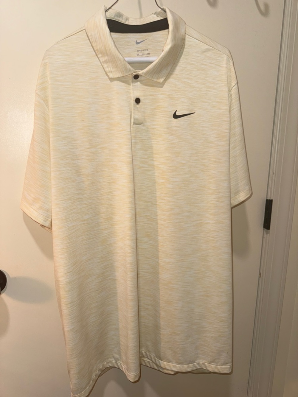 Nike Men's Dri-FIT Polo in Pale Yellow Heather LNWOT XXL